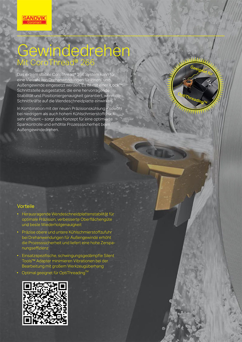 SANDVIK Coromant Gewindehandbuch CoroThread® 266